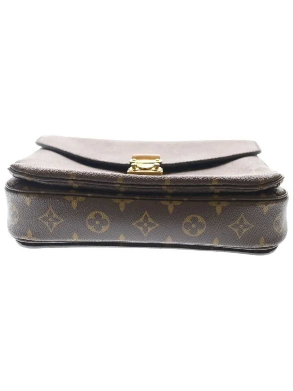 Louis Vuitton Monogram Pochette Metis MM Leather 2-Way Shoulder Bag Brown